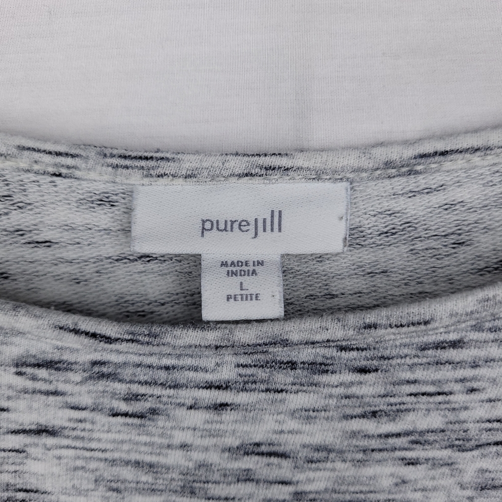 J. JILL PURE JILL Marled Oversized Sweatshirt LP - Picture 6 of 10